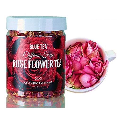 BLUE TEA Grade A Rose Tea Natural Rose Petals 100g 100 Cups