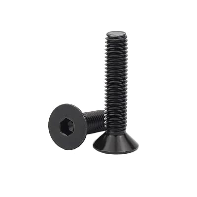 1/100ps Black 304 Stainless Steel Hexagon Hex Socket Flat Countersunk Allen Head Screw Bolt(2pcs M8x60mm)