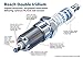 Bosch 9652 Double Iridium Spark Plug, Up to 4X Longer Life (Pack of 4)