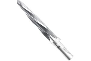 ZNXIMER Bridge Construction Reamer 5/8" Taper Chucking Reamer, Fit 1/2" Shank Chuck, 5-Spiral Flutes Car Reamer, to Align or Enlarge Holes, Fit Steel, Alloy, Aluminum, Wood, Plastic