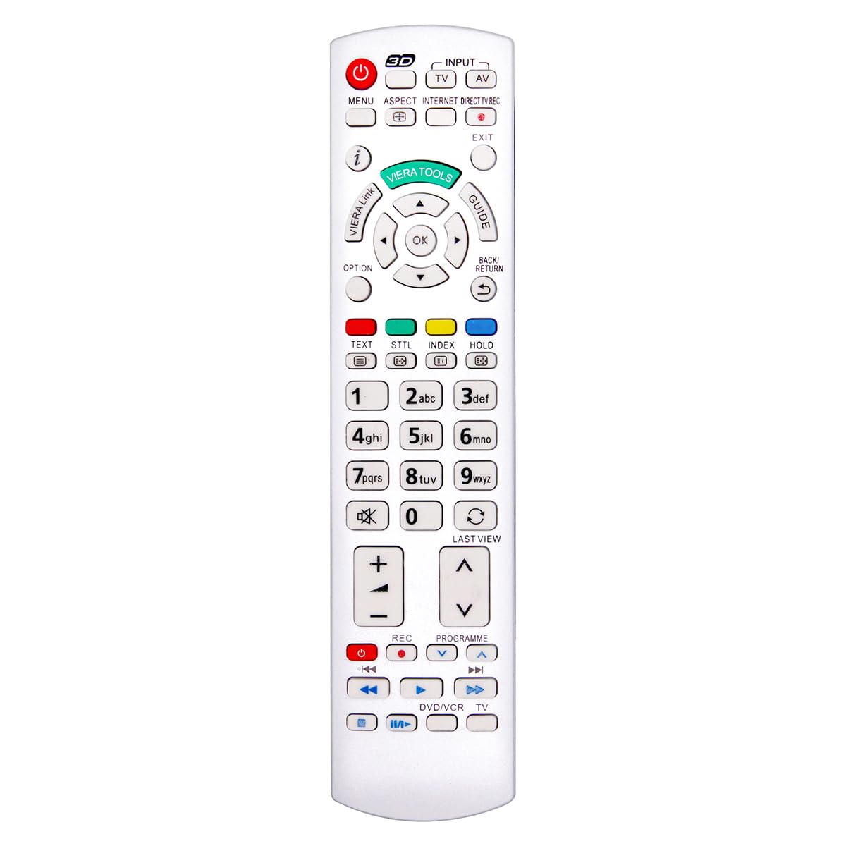 POFET Smart TV Remote Control Universal TV Remote for Panasonic N2QAYB000504 TV D1170 TV Viera HD TV