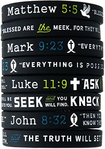 (12-pack) New Testament Bible Bracelets