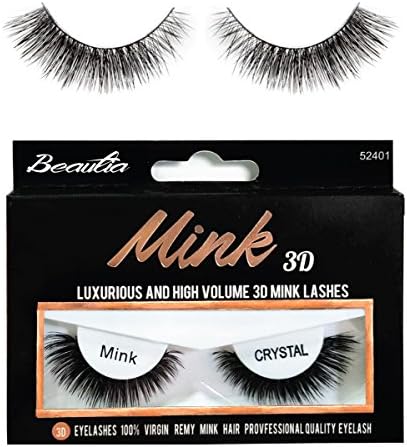 Beautia 3D Mink Lashes Real Mink Eyelash (Crystal)