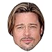 Brad Pitt Celebrity Mask, Flat Card Face, Fancy Dress Mask