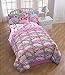 Nickelodeon Teenage Mutant Ninja Turtles I Love TMNT Reversible Comforter for Girls, Twin Pink