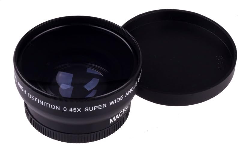 High Definition 0.45x Digital Wide Angle Macro Lens 52mm for Canon Dslr