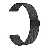 SWEES for Gear S3 Frontier/Classic Bands Metal Small & Large, 22mm Milanese Stainless Steel Replacement Wristband for Samsung S3 Smart Watch Women Men, Black, Silver, Blue, Grey, Colorful, Rose Gold