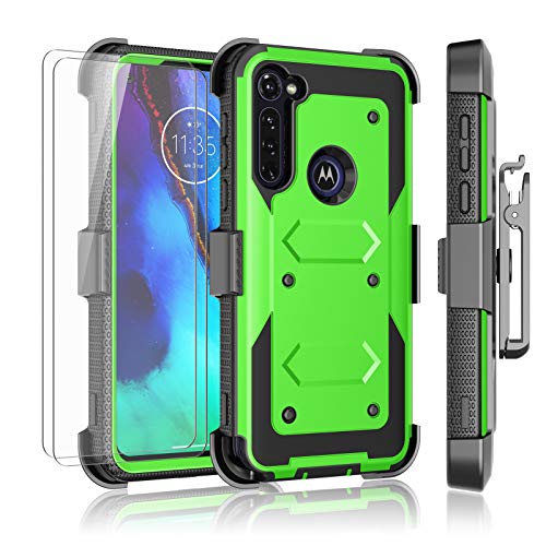 Njjex Motorola Moto G Power Case 2020, Moto G Stylus Case with Tempered