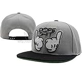 Towallmark Dope Shit Snapback Grey And White Hat Adjustable Baseball Cap Hip-hop Caps