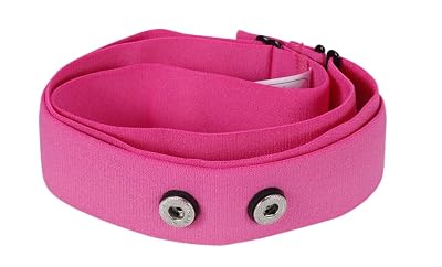 Rich Green Valley Heart Rate Monitor Replacement Strap, Adjustable Chest Strap Compatible with Myzone MZ-SWITCH and MZ-Max (Medium, Pink)
