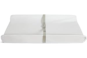 Munchkin Secure Grip Baby Diaper Changing Pad for Dresser, Waterproof and Wipeable, Contoured, Standard Size (14.75" x 31"), White