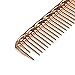 Aluminum Hair Comb Metal Cutting Hairdressing Barbers Combs Anti-Static Ultra Thin Rose Gold