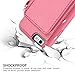 iPhone 6s Wallet Case, iPhone 6 Leather Case, ZVE Shockproof Apple iPhone 6 Credit Card Holder Slot cases with Zipper Wallet, Protective Case for Apple iPhone 6/6s - Rose