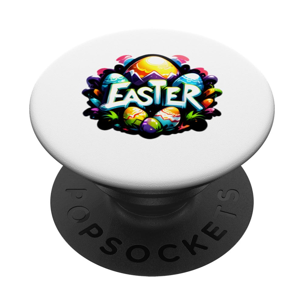 Joyful Easter Egg Celebration - Family Unity and Warmth PopSockets Swappable PopGrip