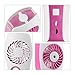 CTLpower Portable Fan,Mini Desk Fan with Misting Personal Cooling and Ultra-quiet for Travel,Home,and Office (Pink)-2018 Upgraded Version
