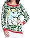 v28 Ugly Christmas Sweater, Women Girl Junior Unicorn Clothes Jumper Red Sweater