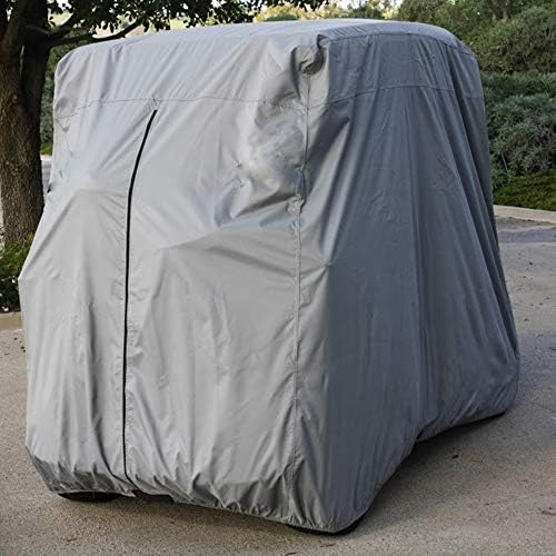 Lmeison 2 Passenger Golf Cart Cover Waterproof Sunproof Golf Cart Cover Fits EZ GO, Club Car and Yamaha, Dustproof and Durable, Grey Lmeison 2 Passenger Golf Cart Cover Waterproof Sunproof Golf Cart Cover Fits EZ GO, Club Car and Yamaha, Dustproof and Durable, Grey