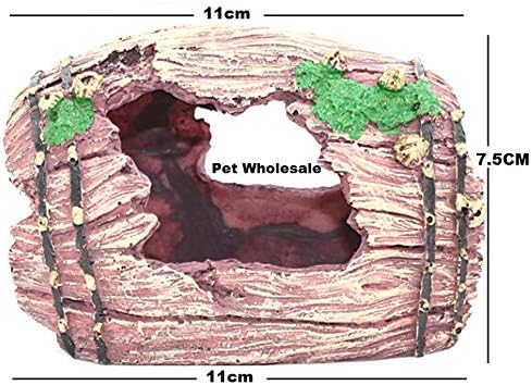 Pet Aquarium Simulation Broken Resin Bucket Shaped Fish Tank Ornaments, Small