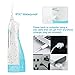 NPET 220ml Cordless Water Flosser Professional Dental Oral Irrigator, Portable and Rechargeable IPX7 Waterproof 3 Modes Water Flossing Teeth Cleaner with 4 Jet Tips for Home & Travel Use