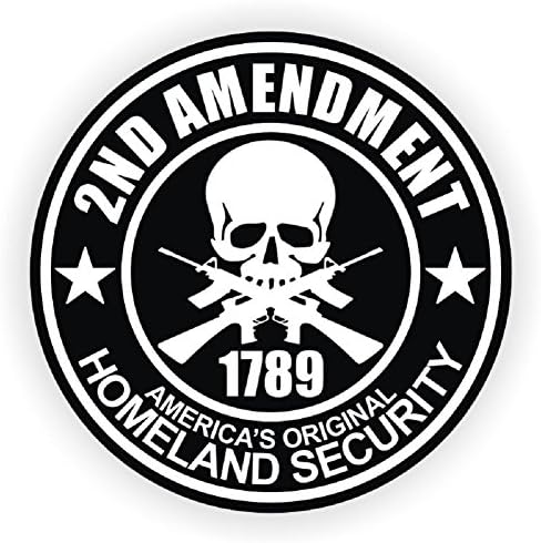 2nd Amendment Hard Hat Sticker / Helmet Label Motorcycle Gun Rights Decal 10 PCS