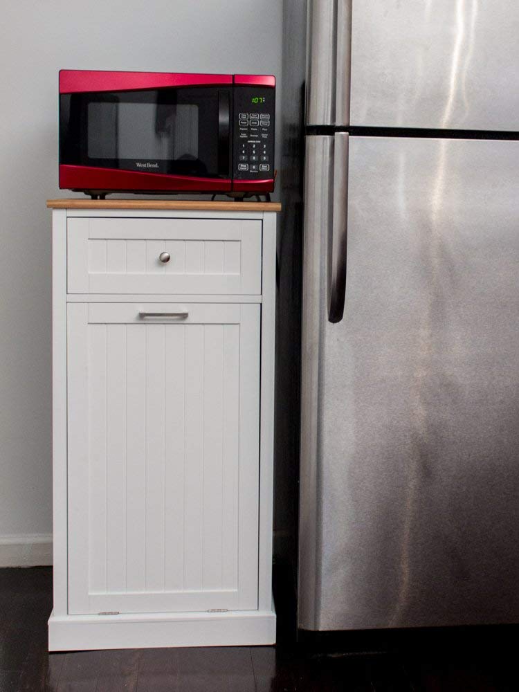 Corner Housewares SpaceMaster Microwave Kitchen Cart with 1 Drawer