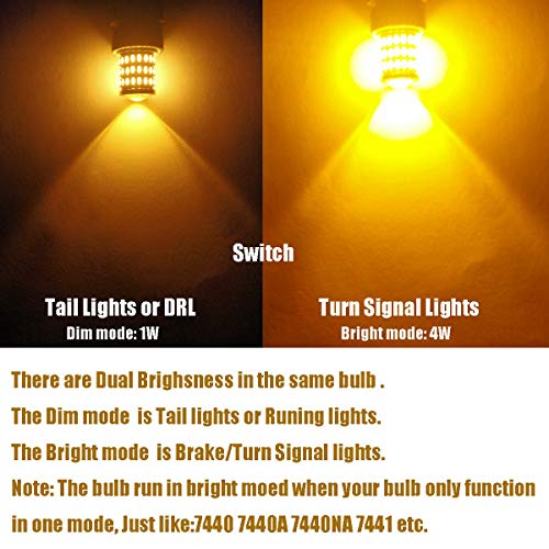 image for iBrightstar Newest 9-30V Super Bright Low Power 7440 7443 T20 LED Bulb