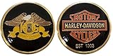 HOG Harley Owners Group Challenge Collectible Coin Logo Metal Lucky Poker Chips & Gift