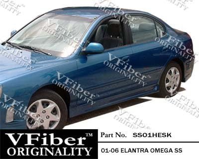 2001-2006 Hyundai Elantra 4dr Body Kit Omega Side Skirt
