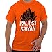 Just Saiyan Cute Shirt Goku Gift Dragon Idea Ball Z Cool Edgy T-Shirt Tee,Medium,Orange