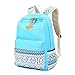Abshoo Cute Lightweight Canvas Bookbags School Backpacks for Teen Girls (Sky Blue)