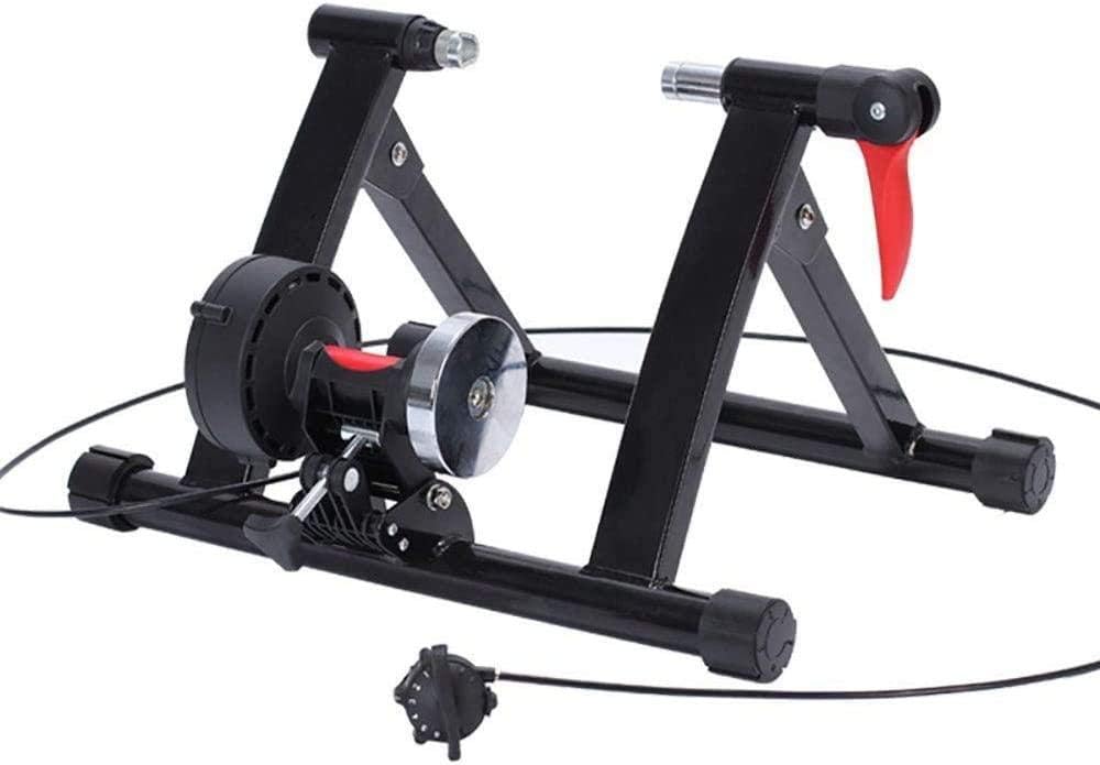 Stand Steel Bicycle Exercise Magnetic Stand with Noise Reduction Wheel for Road Bike 20-22 Inch Small Wheel Bicycle Training for Women and Men for All-Season Training Uptodate