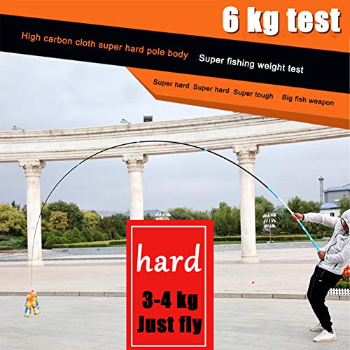 LZH FISHING Teleskop Angelrute Qualitäts, Carbon Faser 3.6m-10m Ultra Light schwer Reise Karpfenangeln Angelrute… – Bild 5