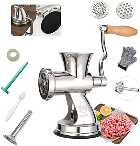 BRIDOIF Manual Meat Grinder, 304 