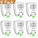 WILDJUE Ultrasonic Pest Repeller Pest Control [6-Pack] Spider Repellent, Electronic Plug in Pest Repeller- Repels Mice, Roaches,Spiders,Other Insects (white1)