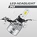 Infitary LED Headlight Bulbs H3 Conversion Kits Car LED Headlights 72W/Pair 6500K 8000LM Extremely Super Bright COB Chips-3 Year Warrenty