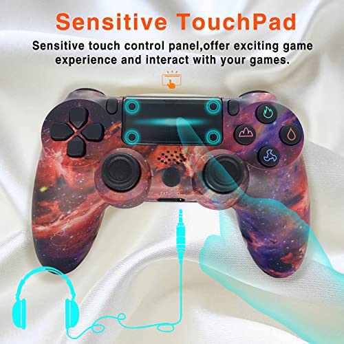 Wireless Controller for PS4, Dual Vibration Gamepad Compatible