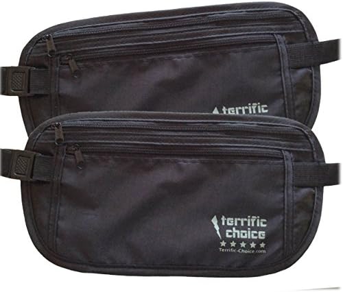 Money Belt Pouch - travel organizer set, 2-pack