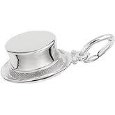 Top Hat Charm, Charms for Bracelets and Necklaces