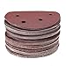 KINGSO 50 Pack 6-Hole Sanding Discs Sandpaper Hook and Loop Pads 40/60/80/100/120/180/240/320/400/800 Assorted Grits