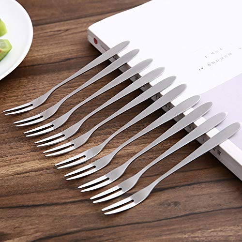 CINY 20 stuks Dessertvorken, Roestvrijstalen Fruitvork, Salade, Voorgerecht, Cake Kleine Vork Set, Cocktailvorken… - Image 7