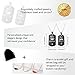 Uloveido A Pair of Her Queen Lesbian Pride Necklaces Set for Women with Pink Cubic Zirconia, Dog Tag, Black Titanium Stainless Steel Couple Necklaces with Charm Pendant SN126