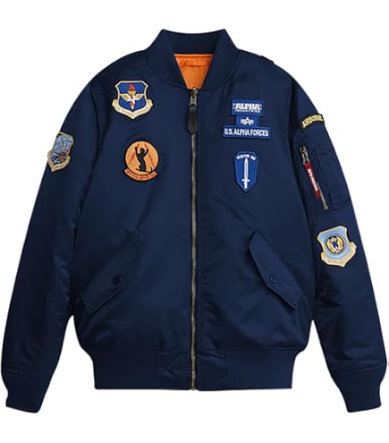 Amazon.com: Alpha Industries Boys' Nasa MA-1 Flight Jacket (2T