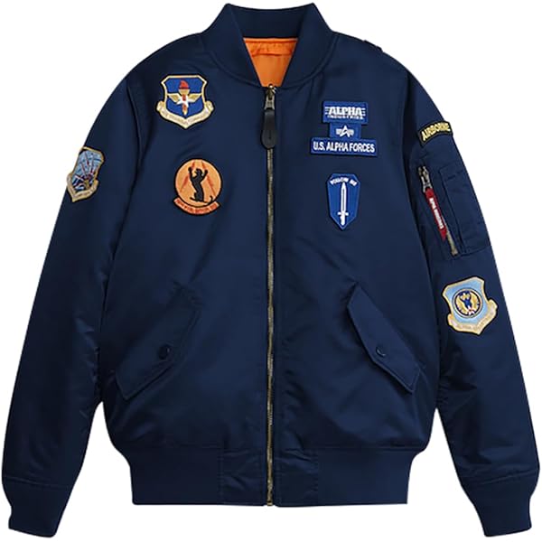 Amazon.com: Alpha Industries Boys' Squadron MA-1 Flight Jacket
