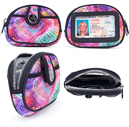 Balboa Wrist Wallet - Cute, Stylish & Lightweight Neoprene Wrist Wallet w/ Detachable Strap & Multiple Pockets for Youthful Ladies