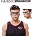 EverSport Sports Goggles Protective Basketball Glasses Safety Goggles for Adults with Adjustable Strap for Basketball Football Volleyball Hockey Rugby 1606 (Black)
