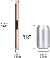 SUPRUS Electric Arc Lighter USB Rechargeable Plasma Safe Lock Gold view 7