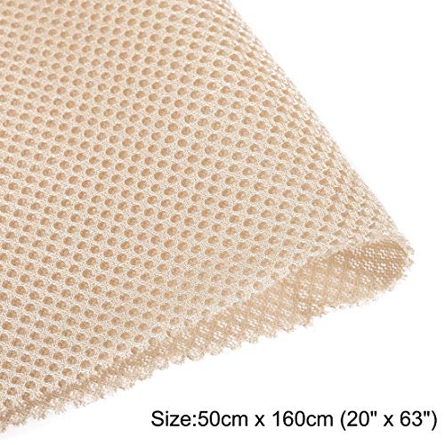 uxcell Beige Speaker Mesh Grill Cloth (not Cane bing) Stereo Box