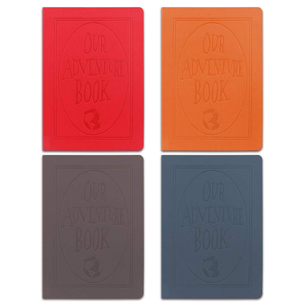 XYTMY Our Adventure Book-A5 PU Leather Colorful Writing Notebook Journal Diary Notebook Daily Notepad Cute Travel Journal (Set of 4,Fixed Colors) …