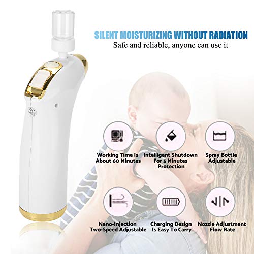 Water Oxygen Machine - Portable Micro-nano Moisturizing Oxygen Injection Sprayer,Moisturizing Cleaning Pores clear blackheads Acne Facial Care Sauna Spa Beauty Skin Rejuvenation Instrument
