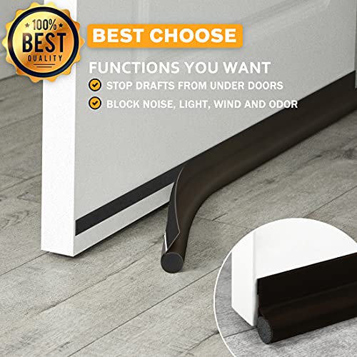 MAXTID Door Draft Stoppers 36" Adjustable Door Bottom Seal Strip